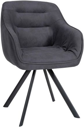 Clp Silla De Comedor Russel Negro Tejido Vintage