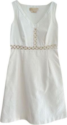 Michael Kors White Oxford cotton short dress Size S