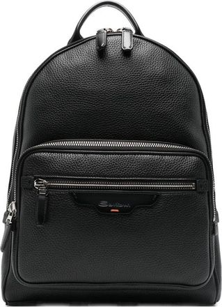 Santoni Pebble-leather Backpack