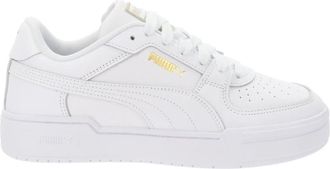 Puma Leren Heren Sneakers Stijlvol Comfort - Heren - Sneakers - Wit - 43 EU - Leer - Schoenen