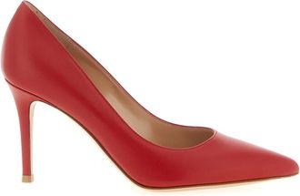 Gianvito Rossi 85 Pump - Dames - Pumps - Rood - 36 EU - Leer - Schoenen
