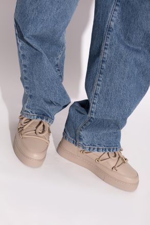 INUIKII Full Leather Snow Boots, Womens, Beige