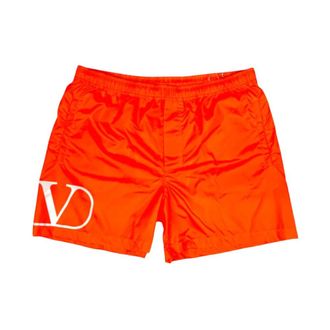 Valentino Garavani Beachwear, male, Orange, Size: XL Valentino Garavani Sea clothing Orange