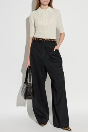 Officine Générale Lace Polo Naya, Womens, Cream