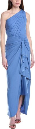 Tadashi Shoji Solid One Shoulder Maxi Dress