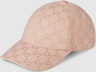 Gucci GG Canvas Baseball Hat, Pink, GG Canvas