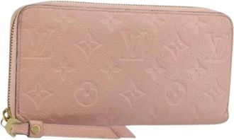 Louis Vuitton Pre-owned Wallets, female, Pink, Size: ONE SIZE Pre-owned Zippy Wallet