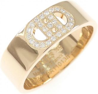 Herm&egrave;s Pink Gold Band Ring (Pre-Owned)