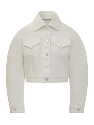 Givenchy White Shirt Collar Jacket