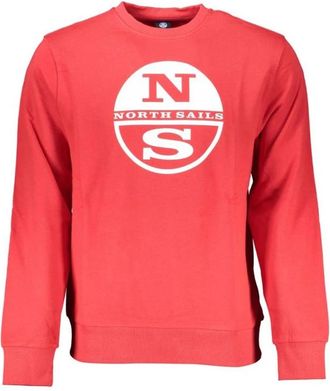 North Sails Crew Neck Sweatshirt NS Classic Model - Heren - Sweatshirts - Rood - S - Katoen - Hoodies & sweatvesten