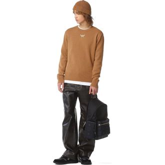 MCM Stark Backpack in Recycled Nylon in Black at Nordstrom, Size Medium