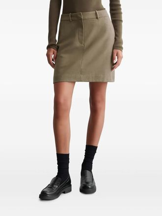 Marc O'Polo A-line miniskirt - women - Wool/Acrylic/Polyester/Polyamide/Other fibres - 34 - Brown