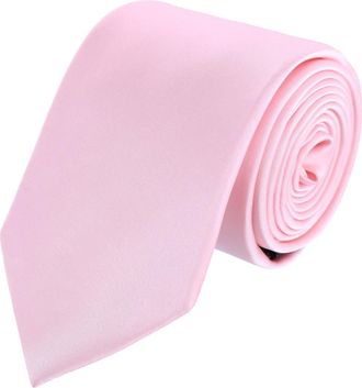Trafalgar Store Sutton Solid Color Silk Necktie in Pink at Nordstrom