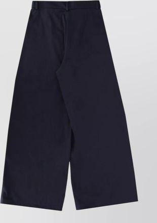 Stella McCartney cotton cargo trousers wide leg belt loops