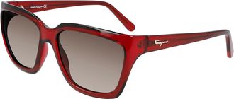 Ferragamo SF 1018S 655 Womens Sunglasses Red Size 59