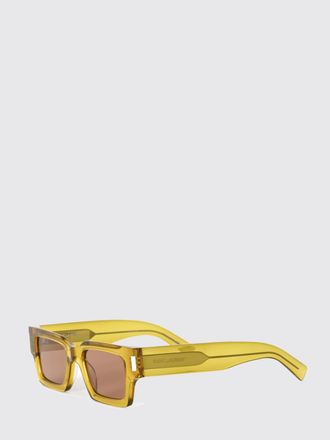 Saint Laurent Occhiali da sole rettangolari in acetato con logo lettering
