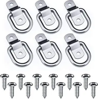 OEM Anillo De Montaje Ulisem Para Fijaci&oacute;n, 6 Unidades Y 12 Tornillos, Adecuado Para Asegurar La Carga En Barcos, Remolques Y Embarcaciones