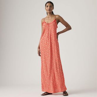 Levi's Sarita Midi Slip Dress - Womens - XS - Red