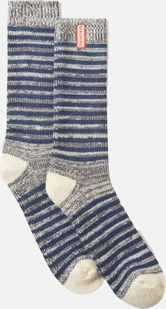 Sealskinz Mens Sealskinz Attleborough Bamboo Stripe Socks Navy - Size: 9.5/13/12.5/12/11.5/11/9/16/15.5/15/14.5/14/13.5/10.5/10