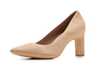 Cole Haan 75mm High Heel Grand Ambition Angelica High Womens Heels Tuscan Sand Suede : 10.5 B - Medium, Leather/Textile