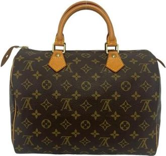 Louis Vuitton Pre-owned Speedy 30 Monogram Handtas - Dames - Vintage Handtas - Bruin - ONE Size - Leer - Vintage