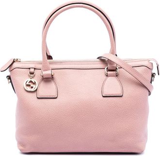 Gucci Pre-owned Gucci Dollar Calfskin GG Charm Satchel Ladies 449659 493075