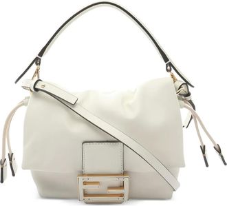 Fendi small Mamma Baguette two-way tote bag - White