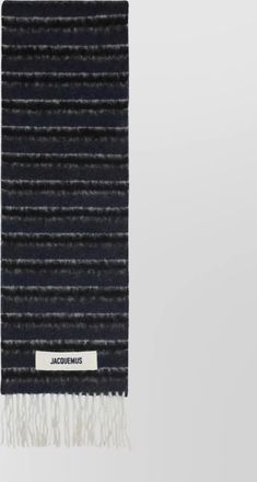 Jacquemus striped alpaca scarf