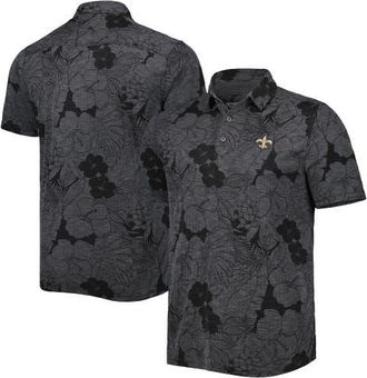 Tommy Bahama Mens Tommy Bahama Black New Orleans Saints Miramar Blooms Polo at Nordstrom, Size X-Large