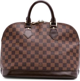 Louis Vuitton Pre-owned Handbags, female, Brown, Size: ONE SIZE Pre-owned Carryall Handbag with Top Handle and Secure Closure for Everyday Use