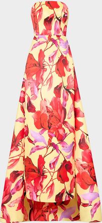Milly Dorothy Printed Taffeta Dress