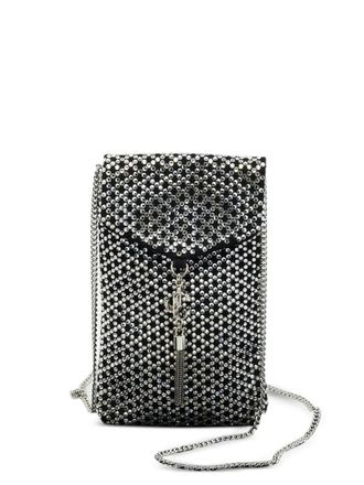 Jimmy Choo London crystal-embellishments cross body bag - Black
