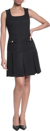 Karl Lagerfeld Karl Lagerfeld Knit Tweed A-Line Dress