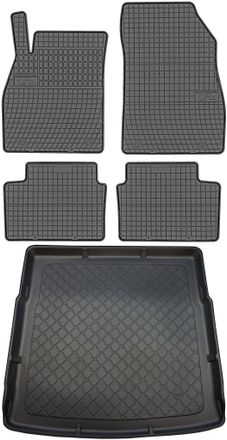 OEM Opel Insignia A Kombi De 01.2009 A 08.2017 Set - Alfombrillas De Goma Para Coche + Alfombrilla Para Maletero