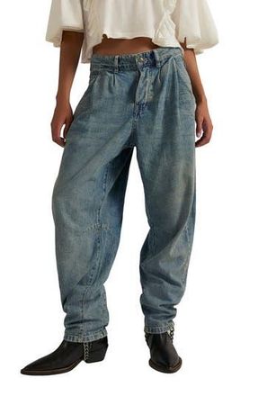 Free People Heartland High Waist Baggy Jeans in Creekstone at Nordstrom Rack, Size 26