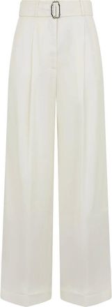 Moorer Lorian Wide Trousers - female - Moorer - Wide Trousers - White - XS - Trousers
