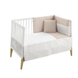 Cambrass Jgo 2 pcs.colcha i-v. Cuna 60 beige 60x120x3 cm