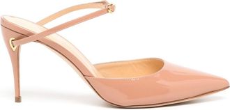 Jennifer Chamandi 85mm Giuseppe mules - women - Calf Leather/Calf Leather/Calf Leather - 36 - Neutrals