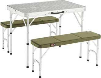 COLEMAN Campingaz Mesa &43 2 Bancos Pack Away Aluminio, Mesa &43 2 Bancos Pack Away Aluminioideal Para Transportar En Maletincojines De Asiento Extra&iacute;bles Y L