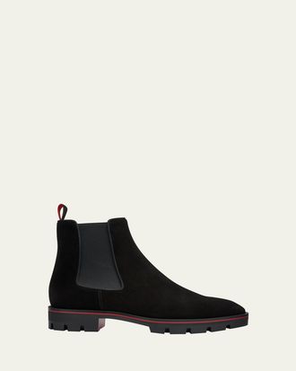 Christian Louboutin Mens Alpinosol Lug Sole Chelsea Boots