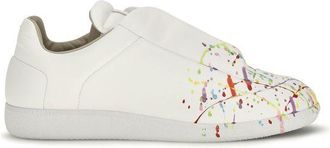 Maison Margiela White Calf Leather Bos Taurus Low Top Mens Sneakers