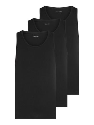 Calvin Klein Underwear T-Shirt TANK 3PK, Herren, Gr. XXXL (58), schwarz (schwarz, schwarz, schwarz), Jersey, Obermaterial: 57% Baumwolle, 38% Polyester, 5% Elasthan, CALVIN 