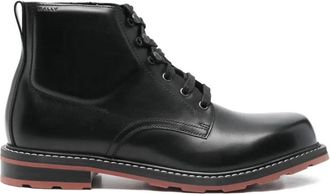 Bally Bootie - Heren - Veterlaarzen - Zwart - 41 EU - Leer - Schoenen