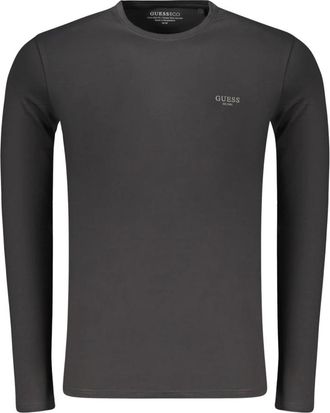 Guess Tops, Heren, Zwart, XL, Katoen, CN LS Core Extra Sli