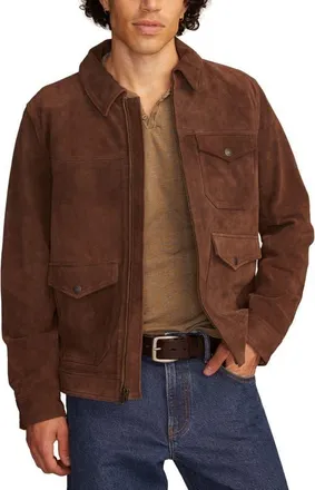 Lucky Brand Suede Ranch Jacket in Bison at Nordstrom, Size Xx-Large