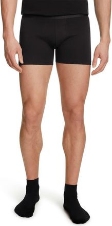 Falke 2-Pack Daily Comfort Cotton Blend Boxer Briefs in Black at Nordstrom, Size Xx-Large