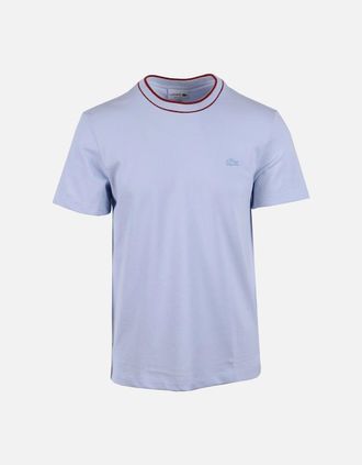Lacoste Mens Lacoste Pique Tee Light Blue - Size: 42