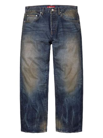 SUPREME distressed loose-fit jeans - Blue