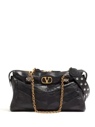 Valentino Garavani Black Panthea Shoulder Bag