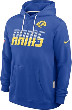 Nike Los Angeles Rams Sideline Standard Issue Nike Mens Dri-FIT NFL Pullover Hoodie in Blue | 03AZ4EV9X-SX8